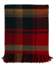 Load image into Gallery viewer, Highland Tweeds Shetland Lambswool Throw (Red Maple)
