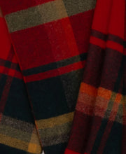 Load image into Gallery viewer, Highland Tweeds Shetland Lambswool Throw (Red Maple)
