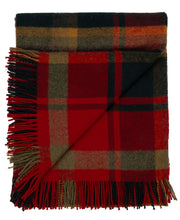 Load image into Gallery viewer, Highland Tweeds Shetland Lambswool Throw (Red Maple)
