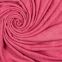 Load image into Gallery viewer, Southampton Home Merino Wool Herringbone Throw (Pink )
