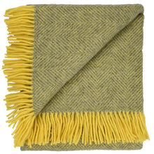 Load image into Gallery viewer, Highland Tweed Herringbone Pure New Wool Throw ~ Finch ~-Throws and Blankets-Prince of Scots-634934466146-K4050030-015-Prince of Scots
