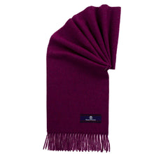 Load image into Gallery viewer, Prince of Scots Fringed Merino Wool Scarf (Crimson)-scarf-Prince of Scots-PrinceCrimson-810032759766-Prince of Scots
