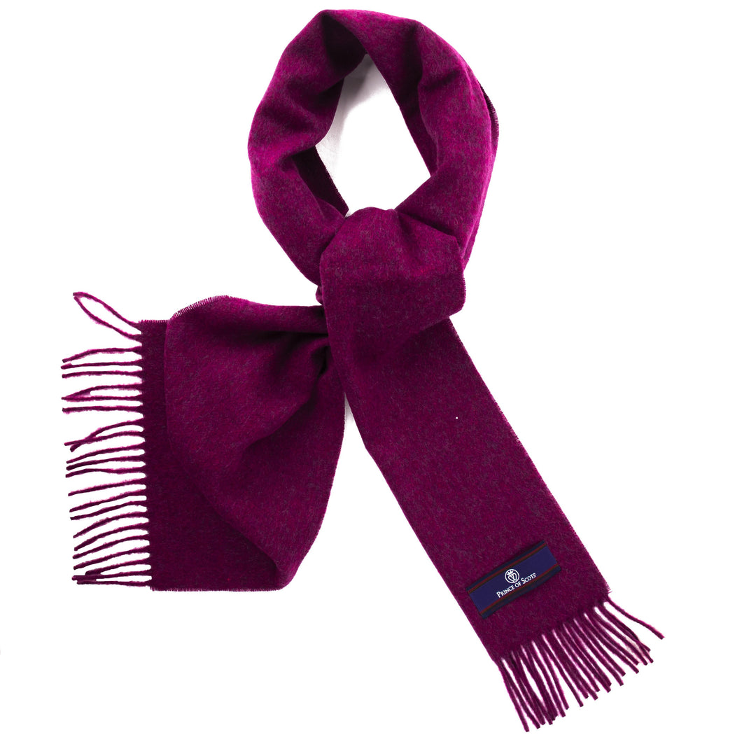 Prince of Scots Fringed Merino Wool Scarf (Crimson)-scarf-Prince of Scots-PrinceCrimson-810032759766-Prince of Scots