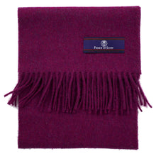 Load image into Gallery viewer, Prince of Scots Fringed Merino Wool Scarf (Crimson)-scarf-Prince of Scots-PrinceCrimson-810032759766-Prince of Scots
