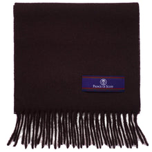 Load image into Gallery viewer, Prince of Scots Fringed Merino Wool Scarf (Merlot)-scarf-Prince of Scots-PrinceMerlot-810032759780-Prince of Scots
