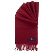 Load image into Gallery viewer, Prince of Scots Fringed Merino Wool Scarf (Red)-scarf-Prince of Scots-PrinceRed-810032759834-Prince of Scots
