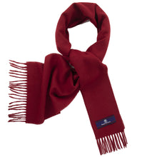 Load image into Gallery viewer, Prince of Scots Fringed Merino Wool Scarf (Red)-scarf-Prince of Scots-PrinceRed-810032759834-Prince of Scots
