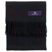 Load image into Gallery viewer, Prince of Scots Heritage Plaid Fringed Merino Wool Scarf (Cumbria Blue)-scarf-Prince of Scots-HScarfW12-810032759919-Prince of Scots
