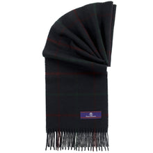 Load image into Gallery viewer, Prince of Scots Heritage Plaid Fringed Merino Wool Scarf (Cumbria Blue)-scarf-Prince of Scots-HScarfW12-810032759919-Prince of Scots
