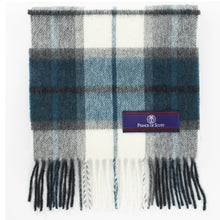 Load image into Gallery viewer, Prince of Scots Heritage Plaid Fringed Merino Wool Scarf (Dumfries Blue)-scarf-Prince of Scots-HScarfD02-810032759889-Prince of Scots
