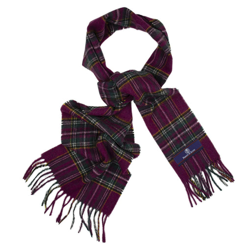 Prince of Scots Heritage Plaid Fringed Merino Wool Scarf (Stewart Vintage)-scarf-HScarfD03-810032759865-Prince of Scots-Prince of Scots