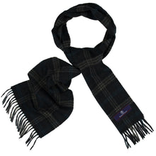Load image into Gallery viewer, Prince of Scots Heritage Plaid Fringed Merino Wool Scarf (Storrs Charcoal)-scarf-HScarf470D3-810032759926-Prince of Scots-Prince of Scots
