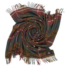 Load image into Gallery viewer, Prince of Scots Highland Tartan Tweed Merino Wool Throw ~ Antique Buchanan~-Throws and Blankets-Prince of Scots-Prince of Scots
