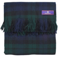 Load image into Gallery viewer, Prince of Scots Highland Tartan Tweed Merino Wool Throw ~ Black Watch ~-Throws and Blankets-Prince of Scots-Prince of Scots
