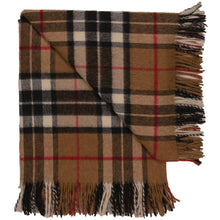 Load image into Gallery viewer, Prince of Scots Highland Tartan Tweed Merino Wool Throw ~ Camel Thompson ~-Prince of Scots-Prince of Scots
