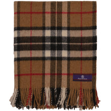 Load image into Gallery viewer, Prince of Scots Highland Tartan Tweed Merino Wool Throw ~ Camel Thompson ~-Prince of Scots-Prince of Scots
