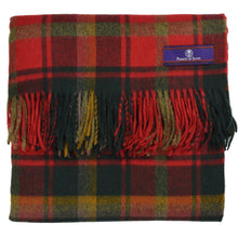 Load image into Gallery viewer, Prince of Scots Highland Tartan Tweed Merino Wool Throw ~ Dark Maple ~-Prince of Scots-Prince of Scots
