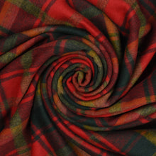 Load image into Gallery viewer, Prince of Scots Highland Tartan Tweed Merino Wool Throw ~ Dark Maple ~-Prince of Scots-Prince of Scots
