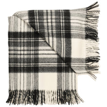 Load image into Gallery viewer, Prince of Scots Highland Tartan Tweed Merino Wool Throw ~ Dress Grey Stewart ~-Throws and Blankets-Prince of Scots-Prince of Scots
