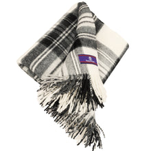 Load image into Gallery viewer, Prince of Scots Highland Tartan Tweed Merino Wool Throw ~ Dress Grey Stewart ~-Throws and Blankets-Prince of Scots-Prince of Scots
