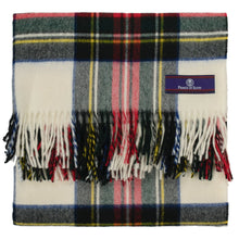 Load image into Gallery viewer, Prince of Scots Highland Tartan Tweed Merino Wool Throw ~ Dress Stewart ~-Prince of Scots-Prince of Scots
