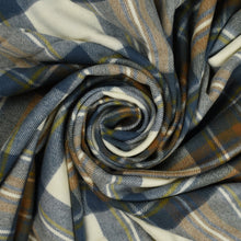 Load image into Gallery viewer, Prince of Scots Highland Tartan Tweed Merino Wool Throw ~ Muted Blue Stewart ~-Throws and Blankets-Prince of Scots-Prince of Scots
