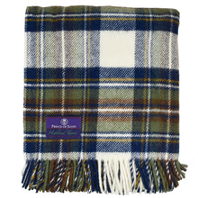 Load image into Gallery viewer, Prince of Scots Highland Tweed Fluffy Throw (Muted Blue Dress Stewart)-Throws and Blankets-Prince of Scots-00810032750275-J4050028-014-Prince of Scots
