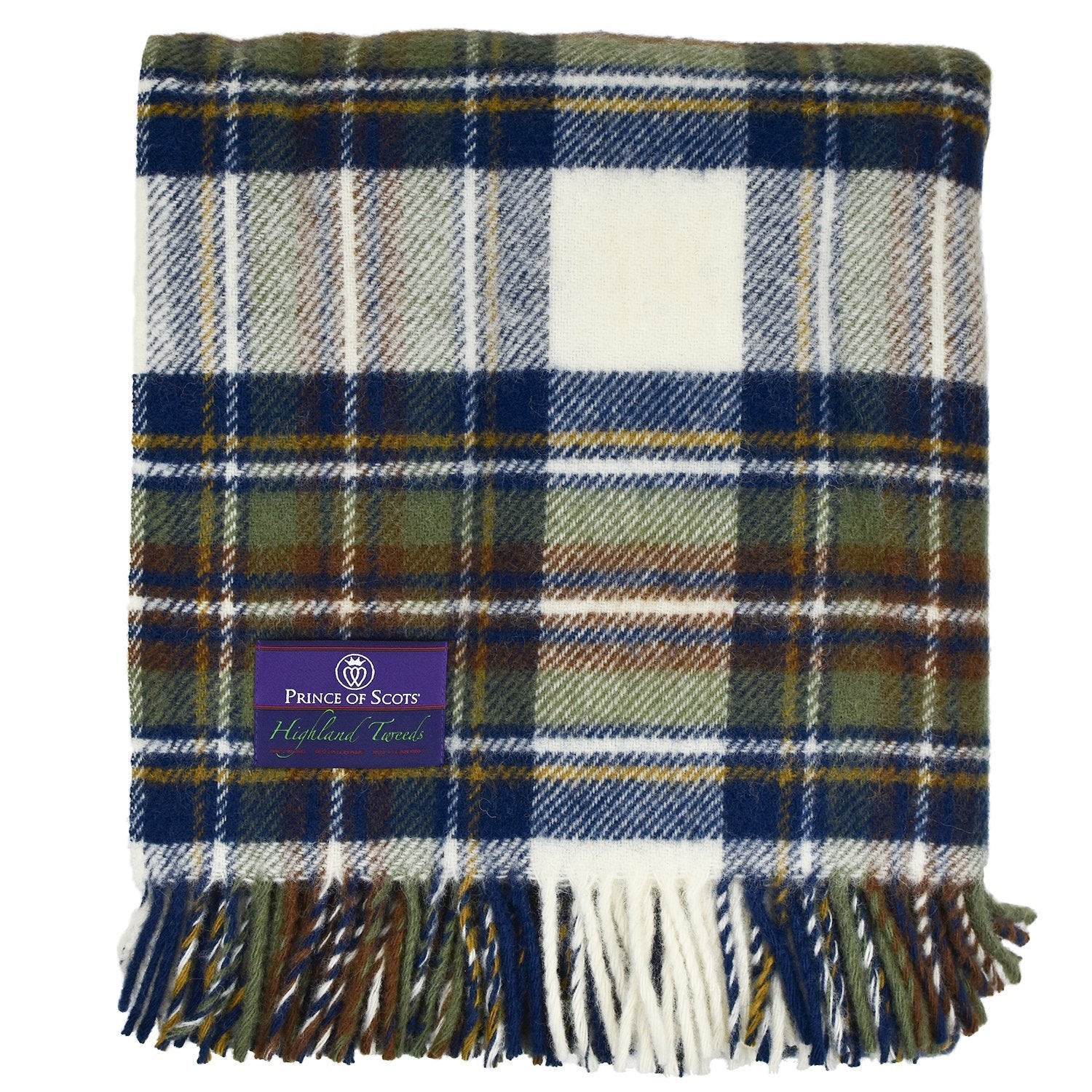 Prince of Scots Highland Tweed Fluffy Throw (Muted Blue Dress Stewart) Highland Tweeds Blanket Company Prince of Scots Highland Tweed Fluffy Throw (Muted Blue Dress Stewart) Highland Tweeds Blanket Company