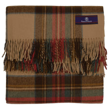 Load image into Gallery viewer, Prince of Scots Highland Tweed Merino Wool Throw ~ Antique Dress Stewart ~-Throws and Blankets-Prince of Scots-00810032750527-J400014-Prince of Scots
