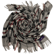 Load image into Gallery viewer, Prince of Scots Highland Tweed Merino Wool Throw ~ Grey Thompson ~-Throws and Blankets-Prince of Scots-00810032750503-J400015-Prince of Scots
