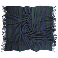 Load image into Gallery viewer, Prince of Scots Highland Tweed Pure New Wool Fluffy Throw ~ Black Watch ~-Throws and Blankets-Prince of Scots-00810032750244-K4050018-001-Prince of Scots
