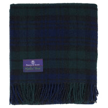 Load image into Gallery viewer, Prince of Scots Highland Tweed Pure New Wool Fluffy Throw ~ Black Watch ~-Throws and Blankets-Prince of Scots-00810032750244-K4050018-001-Prince of Scots
