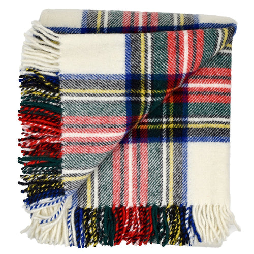 Prince of Scots Highland Tweed Pure New Wool Fluffy Throw ~ Dress Stewart ~-Throws and Blankets-Prince of Scots-00810032750299-J4050028-020-Prince of Scots