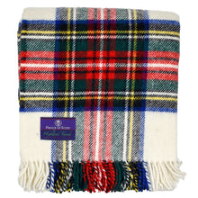 Load image into Gallery viewer, Prince of Scots Highland Tweed Pure New Wool Fluffy Throw ~ Dress Stewart ~-Throws and Blankets-Prince of Scots-00810032750299-J4050028-020-Prince of Scots
