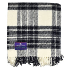 Load image into Gallery viewer, Prince of Scots Highland Tweed Pure New Wool Fluffy Throw ~ Grey Dress Stewart ~-Throws and Blankets-Prince of Scots-00810032750350-J4050028-015-Prince of Scots
