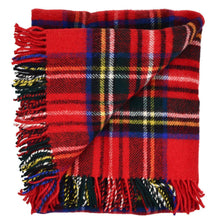 Load image into Gallery viewer, Prince of Scots Highland Tweed Pure New Wool Fluffy Throw ~ Royal Stewart ~-Throws and Blankets-Prince of Scots-00810032750367-J4050028-008-Prince of Scots
