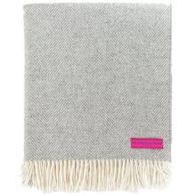 Load image into Gallery viewer, Southampton Home Merino Wool Herringbone Throw (Silver)-Throws and Blankets-Prince of Scots-810032751081-Q029001-Prince of Scots
