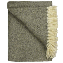 Load image into Gallery viewer, Southampton Home Wool Herringbone Throw (Estate Grey)-Throws and Blankets-Prince of Scots-810032750916-Q028001-03-Prince of Scots
